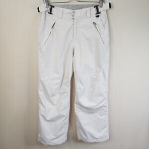 Columbia Snow Ski Pants Kids Youth Large 14/16 Cream Adjustable Boys Girls